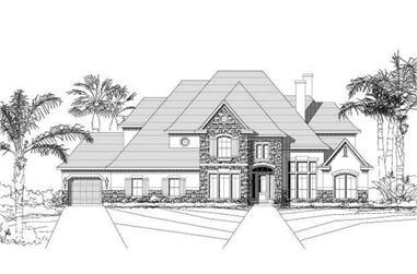 5-Bedroom, 5017 Sq Ft Country Home Plan - 156-1048 - Main Exterior