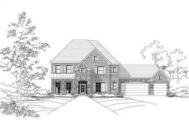 5-Bedroom, 3996 Sq Ft Country Home Plan - 156-1071 - Main Exterior