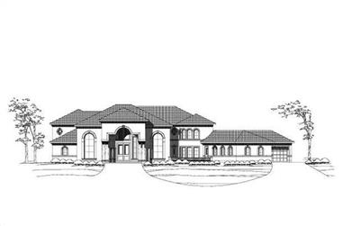 6-Bedroom, 8390 Sq Ft Luxury House Plan - 156-1116 - Front Exterior