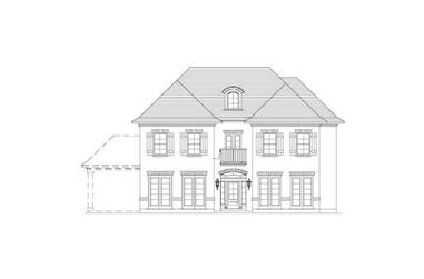 5-Bedroom, 4118 Sq Ft French House Plan - 156-1131 - Front Exterior