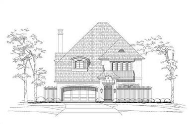 4-Bedroom, 3849 Sq Ft Country House Plan - 156-1135 - Front Exterior
