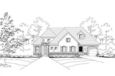 4-Bedroom, 3133 Sq Ft Country Home Plan - 156-1141 - Main Exterior