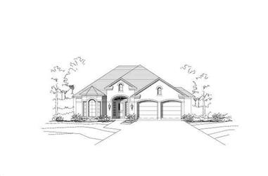 3-Bedroom, 1832 Sq Ft Ranch House Plan - 156-1167 - Front Exterior