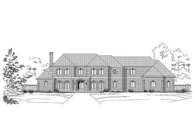 6-Bedroom, 10235 Sq Ft Luxury House Plan - 156-1189 - Front Exterior