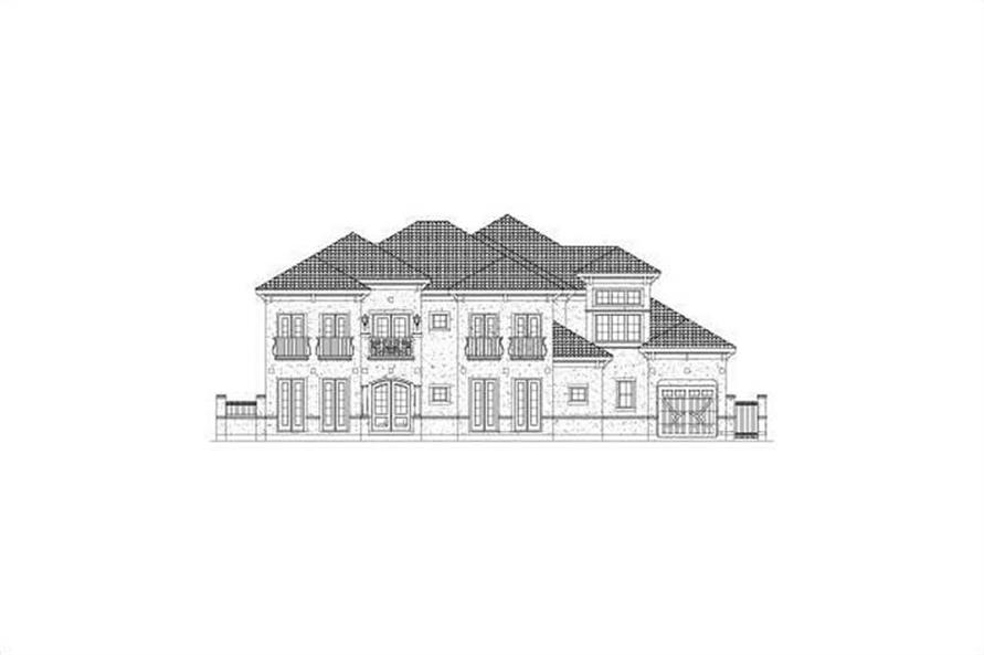 4-Bedroom, 5989 Sq Ft Luxury House Plan - 156-1192 - Front Exterior
