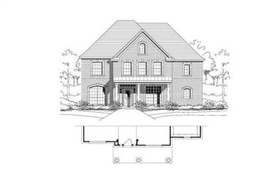 4-Bedroom, 3032 Sq Ft Traditional Home Plan - 156-1201 - Main Exterior