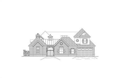 5-Bedroom, 4933 Sq Ft Luxury House Plan - 156-1284 - Front Exterior