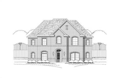 4-Bedroom, 3173 Sq Ft Traditional Home Plan - 156-1309 - Main Exterior