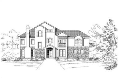 3-Bedroom, 3267 Sq Ft Country House Plan - 156-1314 - Front Exterior
