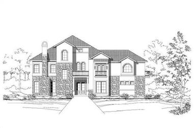 3-Bedroom, 3267 Sq Ft Spanish House Plan - 156-1315 - Front Exterior