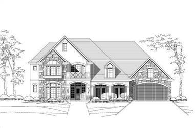 4-Bedroom, 4345 Sq Ft Country Home Plan - 156-1339 - Main Exterior
