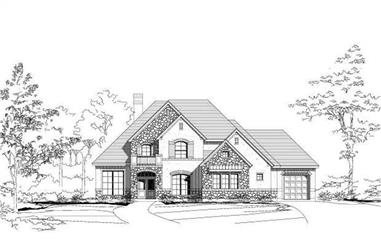 4-Bedroom, 3686 Sq Ft Country Home Plan - 156-1356 - Main Exterior