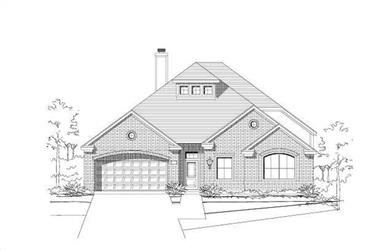 3-Bedroom, 2665 Sq Ft Traditional House Plan - 156-1361 - Front Exterior