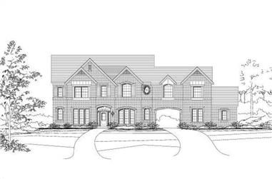 5-Bedroom, 4350 Sq Ft Luxury House Plan - 156-1375 - Front Exterior