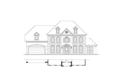 5-Bedroom, 4029 Sq Ft Luxury House Plan - 156-1444 - Front Exterior
