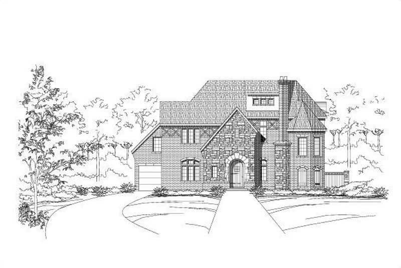 Country home (ThePlanCollection: Plan #156-1500)