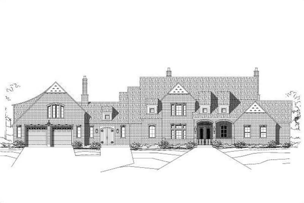 Luxury home (ThePlanCollection: Plan #156-1506)