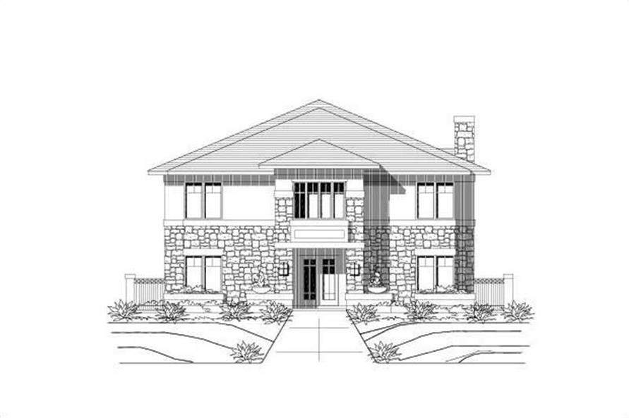 4-Bedroom, 4480 Sq Ft Contemporary House Plan - 156-1509 - Front Exterior