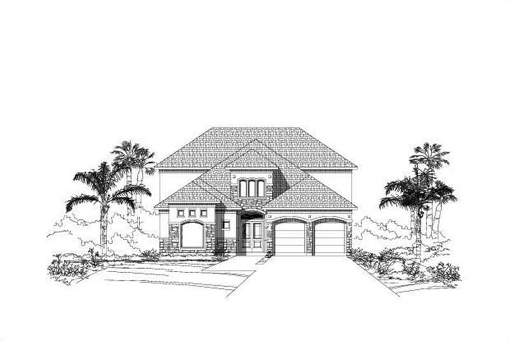 Luxury home (ThePlanCollection: Plan #156-1535)
