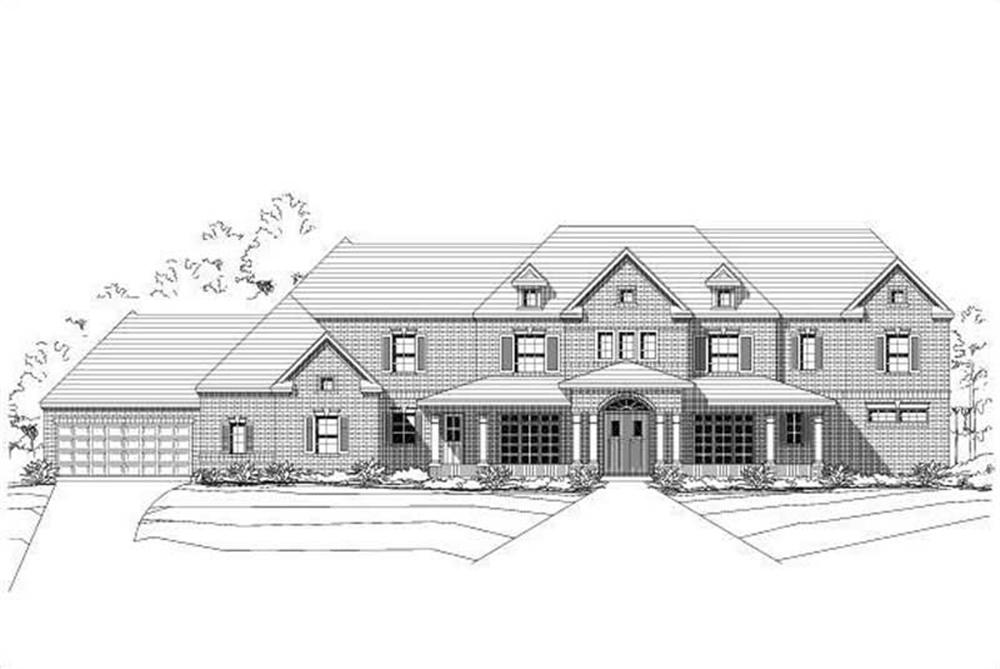 Luxury home (ThePlanCollection: Plan #156-1545)