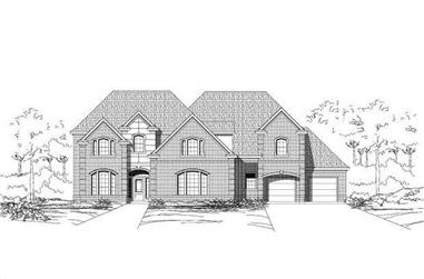 5-Bedroom, 4920 Sq Ft Luxury House Plan - 156-1550 - Front Exterior