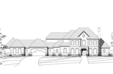 4-Bedroom, 4714 Sq Ft Luxury House Plan - 156-1559 - Front Exterior