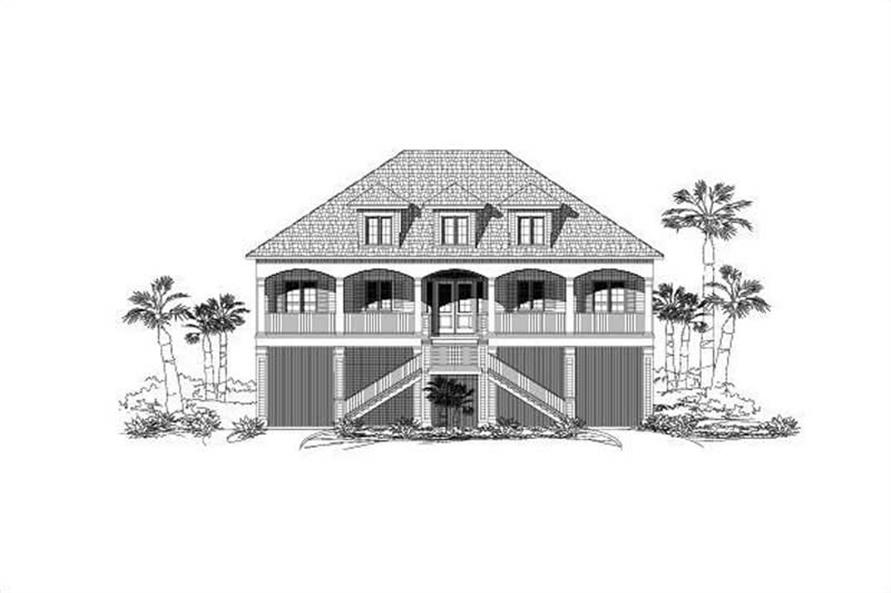 Coastal home (ThePlanCollection: Plan #156-1577)