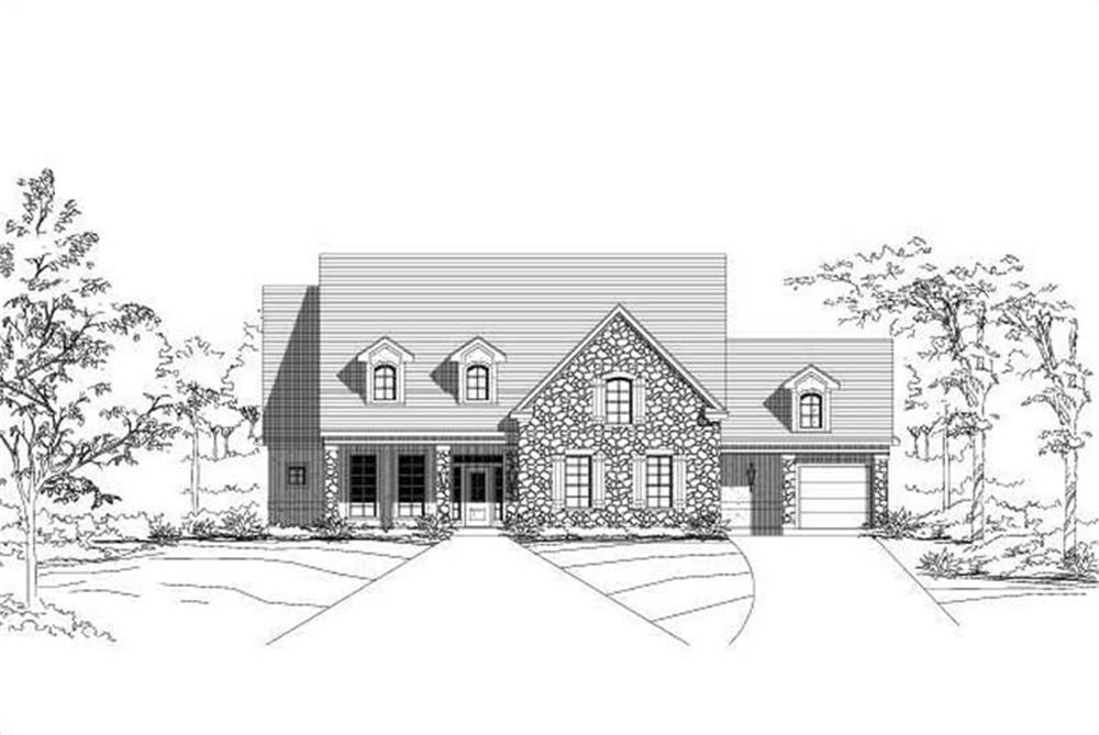 Luxury home (ThePlanCollection: Plan #156-1579)