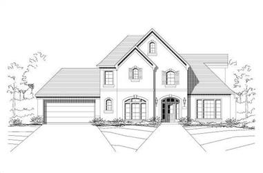 5-Bedroom, 2447 Sq Ft Country House Plan - 156-1583 - Front Exterior