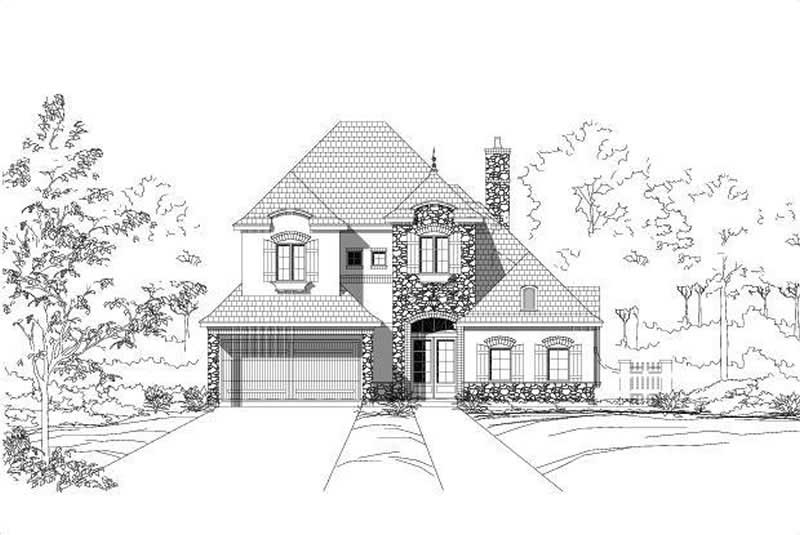 Country home (ThePlanCollection: Plan #156-1591)