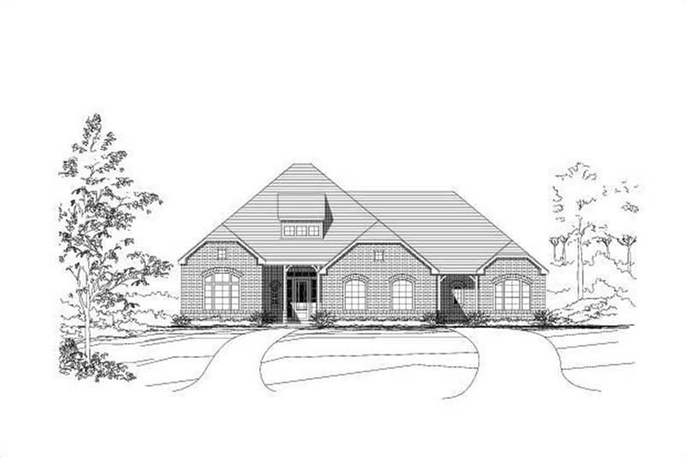Luxury home (ThePlanCollection: Plan #156-1614)