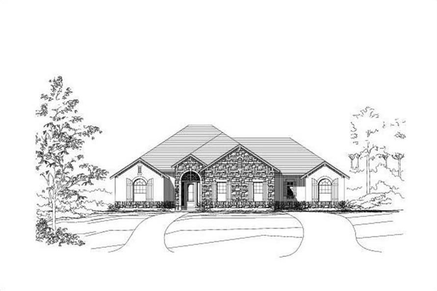 4-Bedroom, 3285 Sq Ft Country Home Plan - 156-1625 - Main Exterior