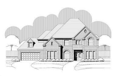4-Bedroom, 4329 Sq Ft Luxury House Plan - 156-1636 - Front Exterior