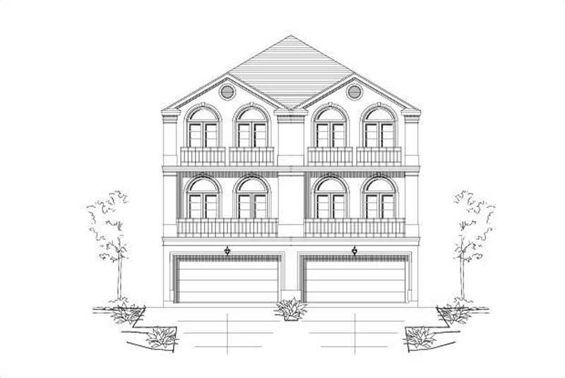 Multi-Unit home (ThePlanCollection: Plan #156-1676)