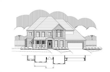 4-Bedroom, 3395 Sq Ft Luxury House Plan - 156-1678 - Front Exterior