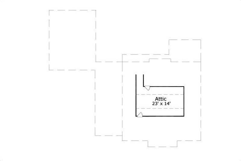 Floor Plan Third Story of Luxury Plan #156-1685