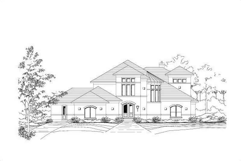 Contemporary home (ThePlanCollection: Plan #156-1706)