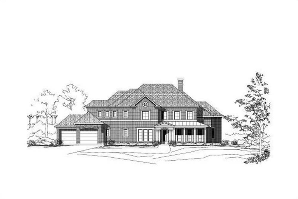 Luxury home (ThePlanCollection: Plan #156-1712)