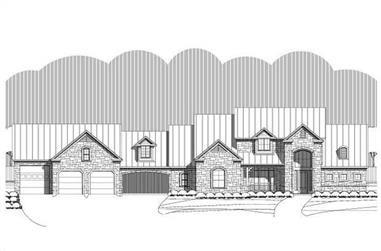 4-Bedroom, 3499 Sq Ft Country Home Plan - 156-1748 - Main Exterior