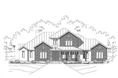 4-Bedroom, 3498 Sq Ft Luxury House Plan - 156-1769 - Front Exterior
