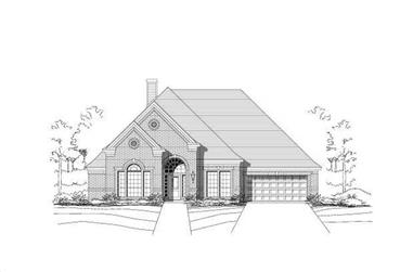4-Bedroom, 3353 Sq Ft Luxury House Plan - 156-1772 - Front Exterior