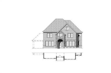 4-Bedroom, 3674 Sq Ft Luxury House Plan - 156-1816 - Front Exterior