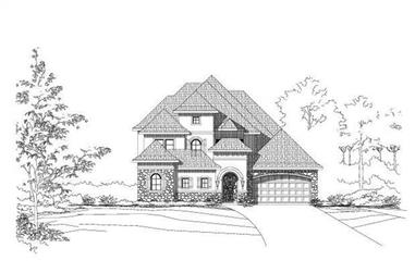 4-Bedroom, 4183 Sq Ft Country House Plan - 156-1821 - Front Exterior