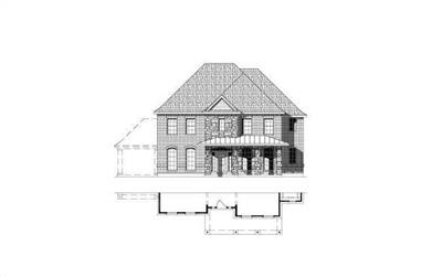 4-Bedroom, 3674 Sq Ft Luxury House Plan - 156-1825 - Front Exterior