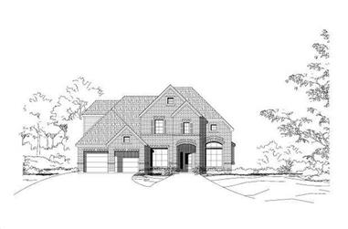 4-Bedroom, 2951 Sq Ft Traditional House Plan - 156-1845 - Front Exterior