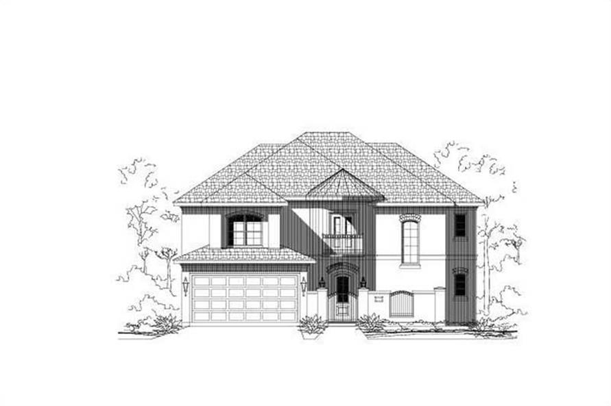 4-Bedroom, 3111 Sq Ft Traditional Home Plan - 156-1862 - Main Exterior
