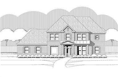 5-Bedroom, 3208 Sq Ft Traditional Home Plan - 156-1870 - Main Exterior