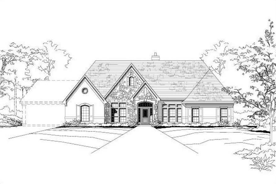 4-Bedroom, 3241 Sq Ft Country Home Plan - 156-1915 - Main Exterior