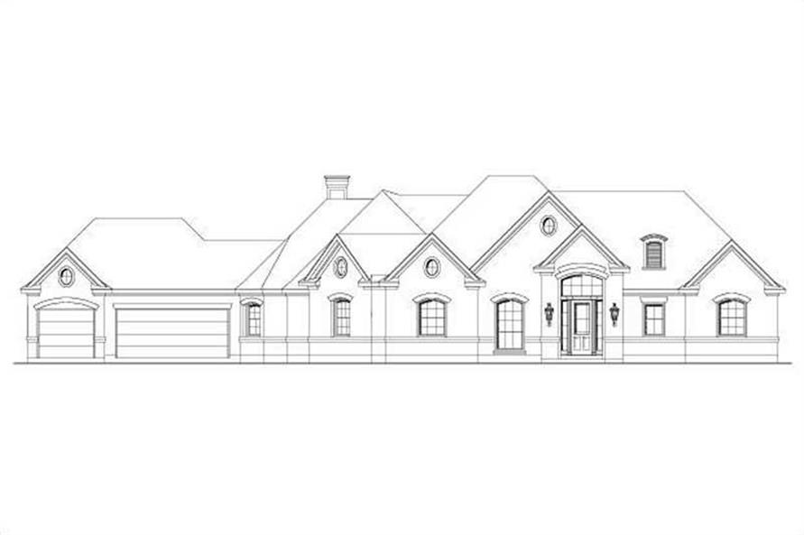 3-Bedroom, 2757 Sq Ft Country House Plan - 156-1924 - Front Exterior