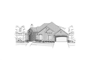 3-Bedroom, 2584 Sq Ft Ranch House Plan - 156-1927 - Front Exterior
